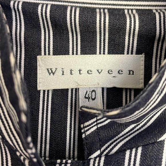 Witteveen Women’s Striped Front Button Lady Jacket Blue/White 40 (M) - Picture 4 of 7